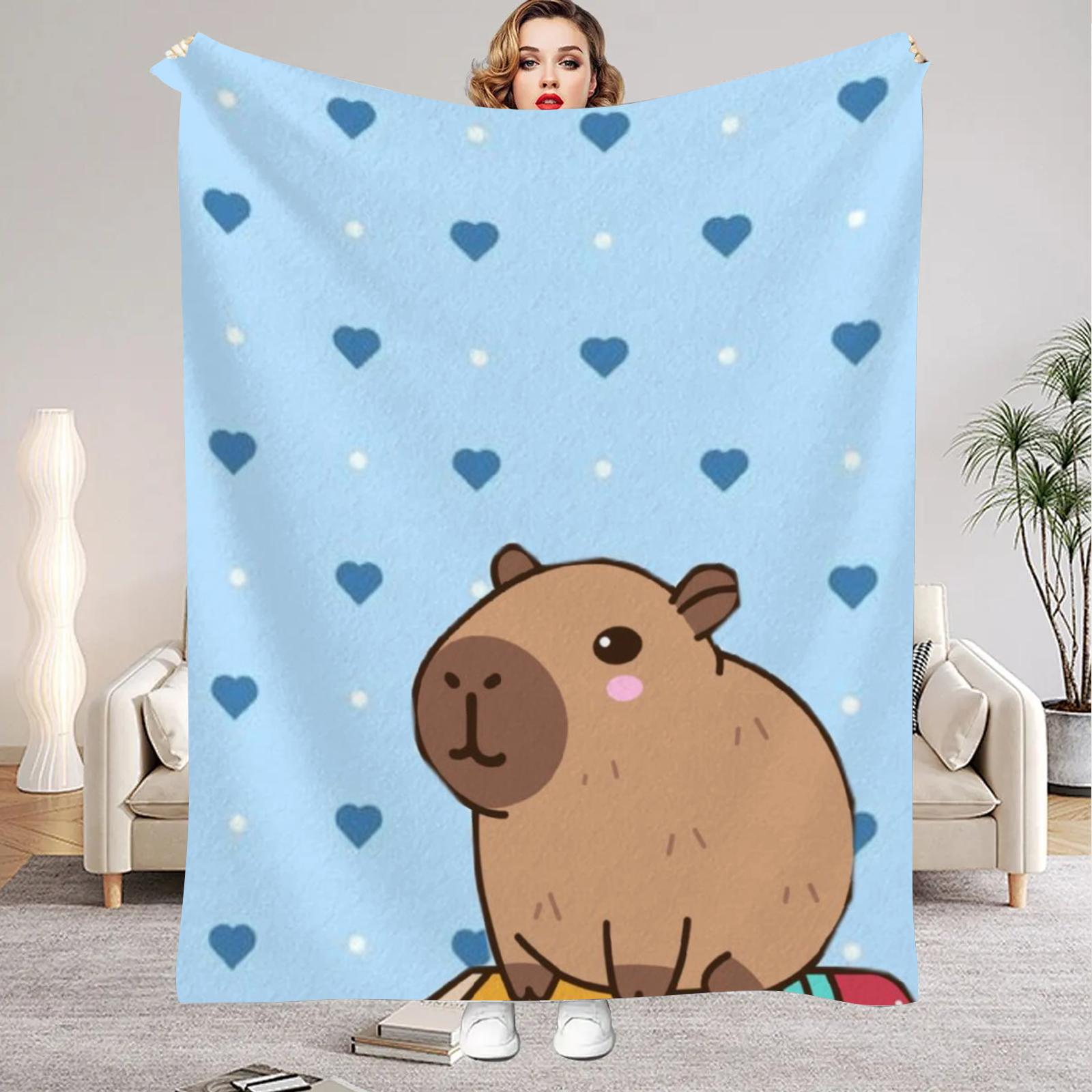 1Pc Digital Printed Capybara Style Flannel Blanket Mattress Cover Blanket for Family BedsSofasOfficesOutdoor Camping 75x100cm (30x40inch)
1Pc Digital Printed Capybara Style Flannel Blanket Mattress Cover Blanket for Family BedsSofasOfficesOutdoor Camping 75x100cm (30x40inch)