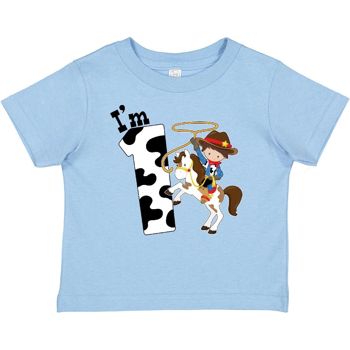 Inktastic I m One-cowboy Riding Horse Birthday Baby kids boys T-Shirt Birthdays First 1st 130
Inktastic I m One-cowboy Riding Horse Birthday Baby kids boys T-Shirt Birthdays First 1st 130