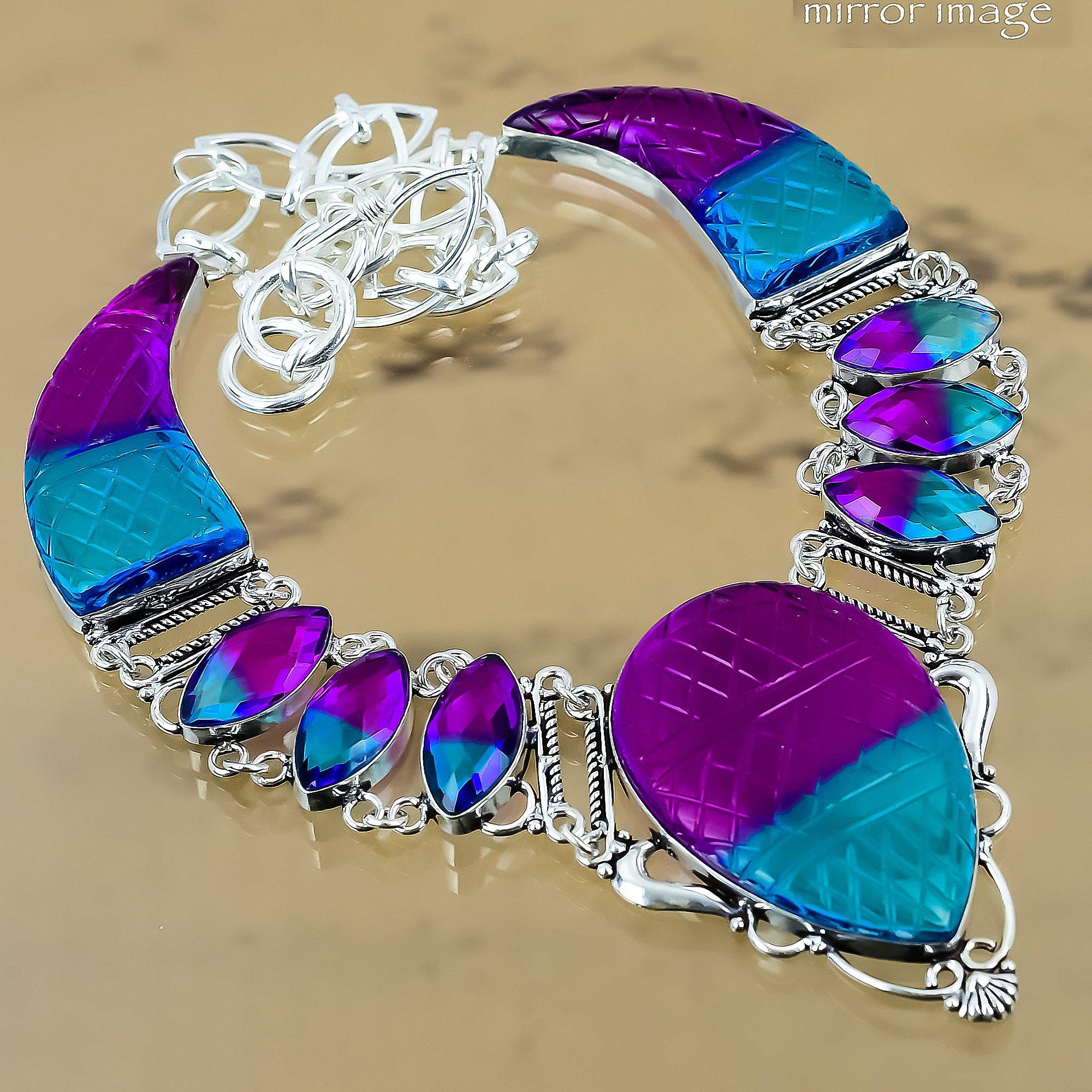Natural Carved Bi-Color Tourmaline Adjustable Necklace 925 Silver For Girls Adjustable
Natural Carved Bi-Color Tourmaline Adjustable Necklace 925 Silver For Girls Adjustable
