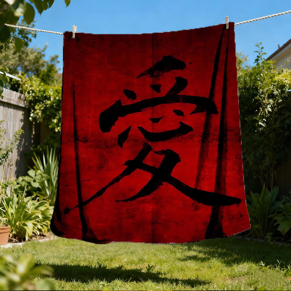 1pc Love Chinese Calligraphy Outdoor Flannel Blanket , Machine Washable Perfect Gift for Birthday , Holiday Travel Accessory , Durable Material 80x120cm
1pc Love Chinese Calligraphy Outdoor Flannel Blanket , Machine Washable Perfect Gift for Birthday , Holiday Travel Accessory , Durable Material 80x120cm