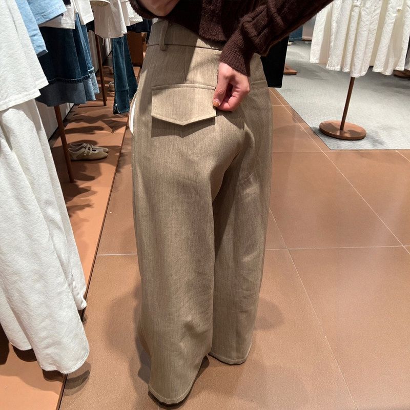 Khaki Vintage Wide-Leg Suit Pants for Women, Spring Season, Plus-Size, Old Money Style Casual Pants, Trendy This Year Deep Khaki - Standard Fit 3XL
Khaki Vintage Wide-Leg Suit Pants for Women, Spring Season, Plus-Size, Old Money Style Casual Pants, Trendy This Year Deep Khaki - Standard Fit 3XL
