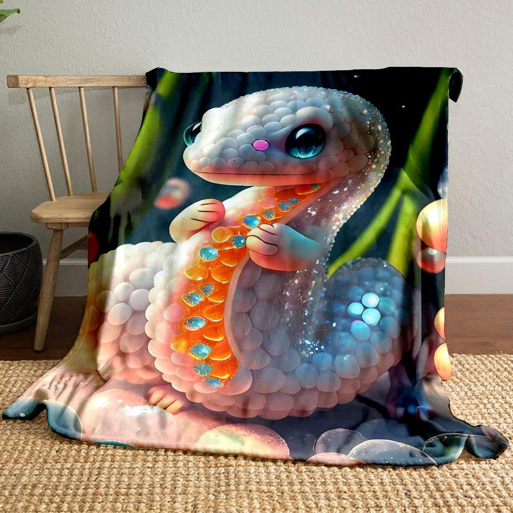 Cute Sparkling Snake Blanket bedroom Blanket for Livingroom Couch lunch break Soft throw for Friend s festival Gift 80cm x 120cm
Cute Sparkling Snake Blanket bedroom Blanket for Livingroom Couch lunch break Soft throw for Friend s festival Gift 80cm x 120cm
