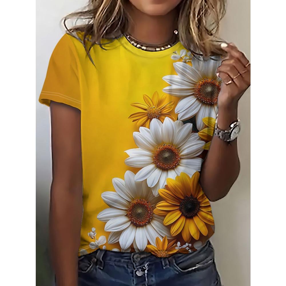 Футболка с 3D-принтом, летний и весенний топ с коротким рукавом и круглым вырезом, повседневная женская одежда 6XL
Футболка с 3D-принтом, летний и весенний топ с коротким рукавом и круглым вырезом, повседневная женская одежда 6XL