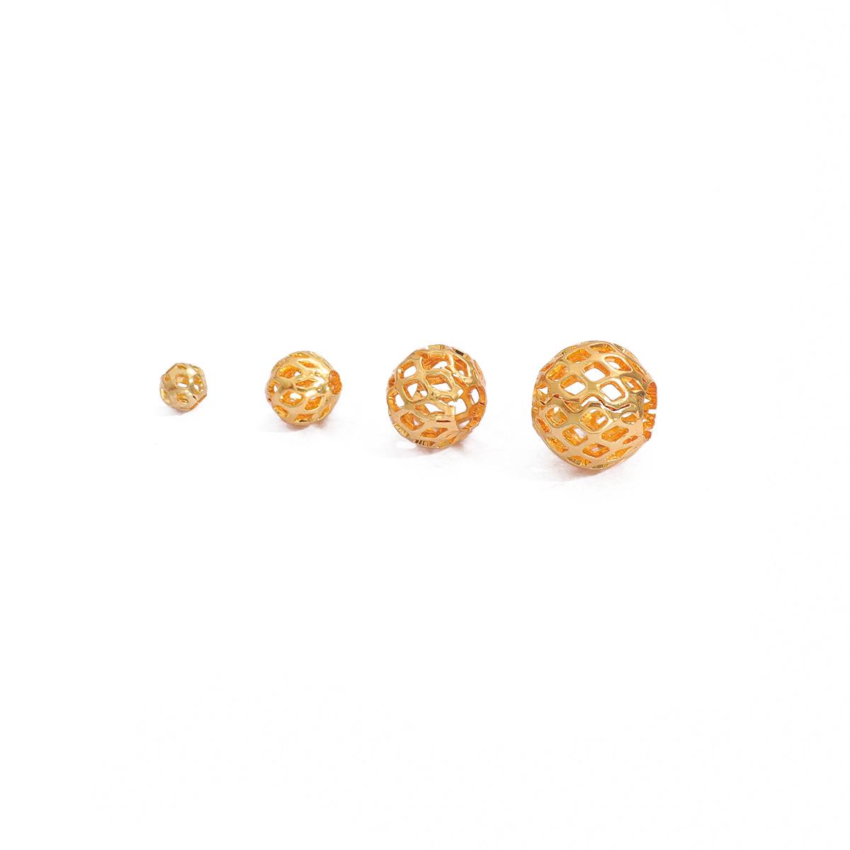 18k Gold-Filled Cross-Cut Flower Beads: White, Rose & Yellow Gold Round Melon Pattern Spacer Beads for DIY Jewelry.
18k Gold-Filled Cross-Cut Flower Beads: White, Rose & Yellow Gold Round Melon Pattern Spacer Beads for DIY Jewelry.