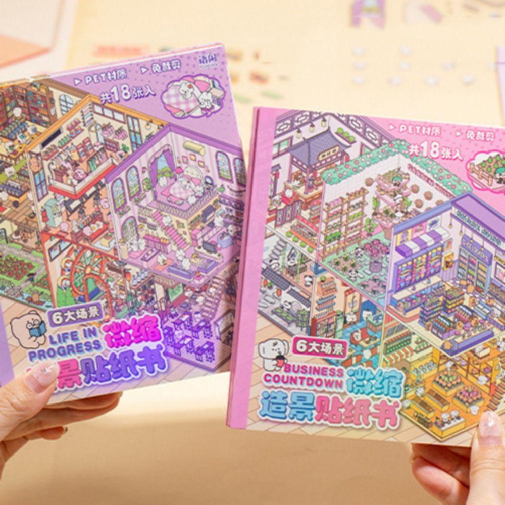 6Pcs Scenes DIY 3D Landscape Sticker Paper Book House Cabin Scene Game Stickers Student Style B
6Pcs Scenes DIY 3D Landscape Sticker Paper Book House Cabin Scene Game Stickers Student Style B