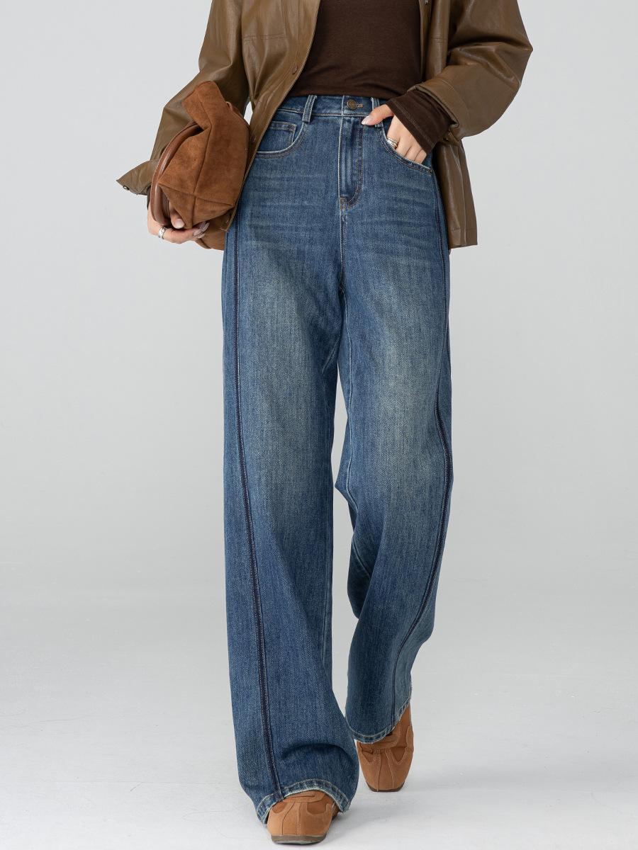 Xin Ge 3D Color Block High Waist Wide Leg Jeans for Women – Spring/Autumn 2026 Slimming Loose Fit. 33 синій
Xin Ge 3D Color Block High Waist Wide Leg Jeans for Women – Spring/Autumn 2026 Slimming Loose Fit. 33 синій