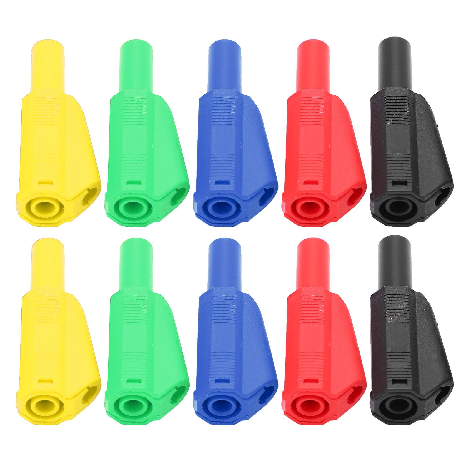 2Set U29 4 мм изоляционный банановый штекер для электрических испытаний красный черный желтый зеленый синий
2Set U29 4 мм изоляционный банановый штекер для электрических испытаний красный черный желтый зеленый синий