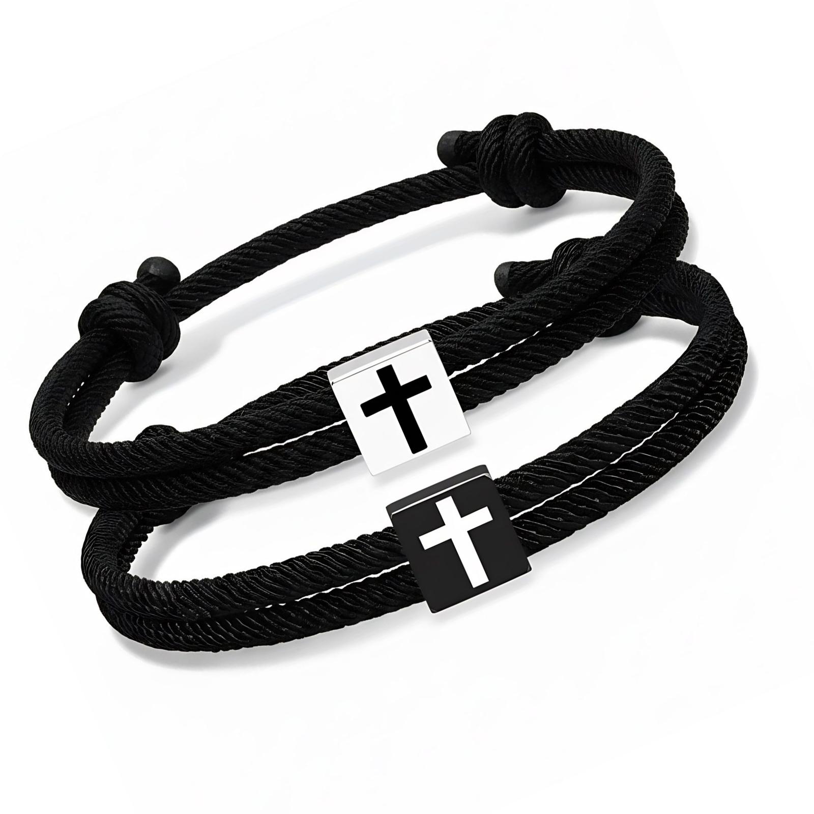 Pack of 2 Comfortable Adjustable Rope Bracelets Christian Symbol Ideal for Couples Faith Expression Gift
Pack of 2 Comfortable Adjustable Rope Bracelets Christian Symbol Ideal for Couples Faith Expression Gift