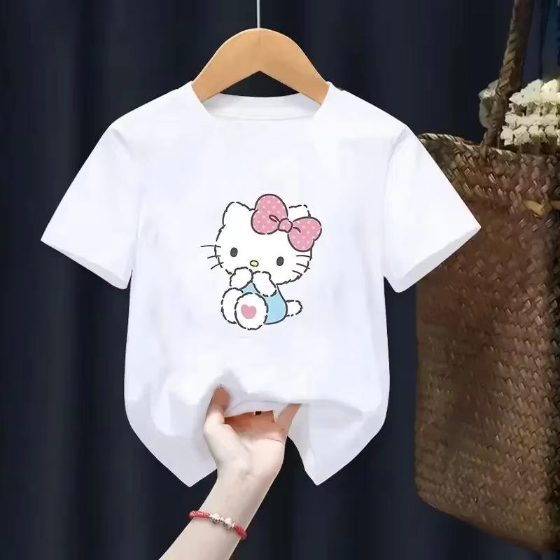 2026 New Short Sleeved Anime Cute Hello Kitty Fashion Printed Comfortable and loose childrens and parents clothing Tshirt S
2026 New Short Sleeved Anime Cute Hello Kitty Fashion Printed Comfortable and loose childrens and parents clothing Tshirt S