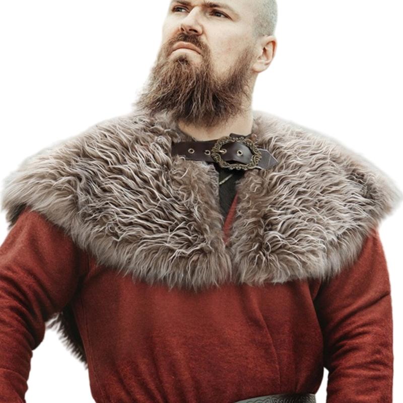 Vikinges Furs Collar Warriour Cape Shawl Medieval Knight Shoulder Wrap Shawl Halloween Renaissances Cosplay Costumes
Vikinges Furs Collar Warriour Cape Shawl Medieval Knight Shoulder Wrap Shawl Halloween Renaissances Cosplay Costumes