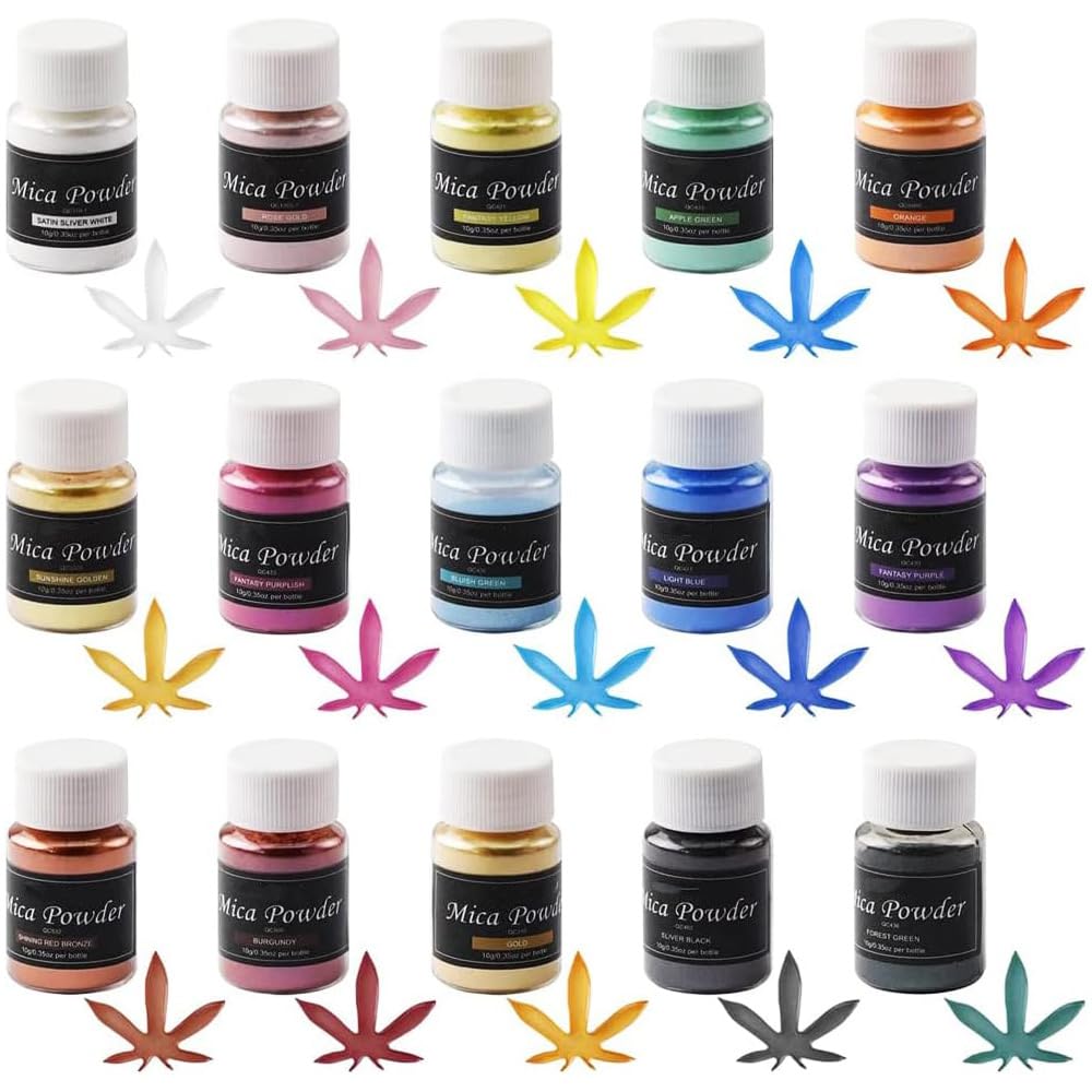 Nail Powder for Nails and Resin, 15 Colors, 10g per Color, Multicolor Nail Acrylic Powder, Nail Art Materials, DIY Nail Design, UV Resin Dye, Mica
Nail Powder for Nails and Resin, 15 Colors, 10g per Color, Multicolor Nail Acrylic Powder, Nail Art Materials, DIY Nail Design, UV Resin Dye, Mica
