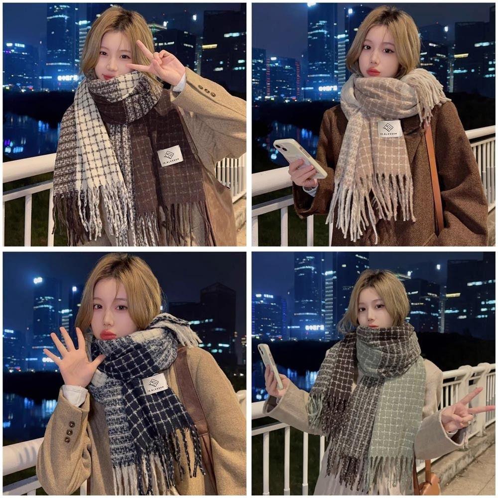 200*65cm Winter Plaid Scarf Windproof Imitation Cashmere Scarf Elegant Women Wraps lovers чорний
200*65cm Winter Plaid Scarf Windproof Imitation Cashmere Scarf Elegant Women Wraps lovers чорний