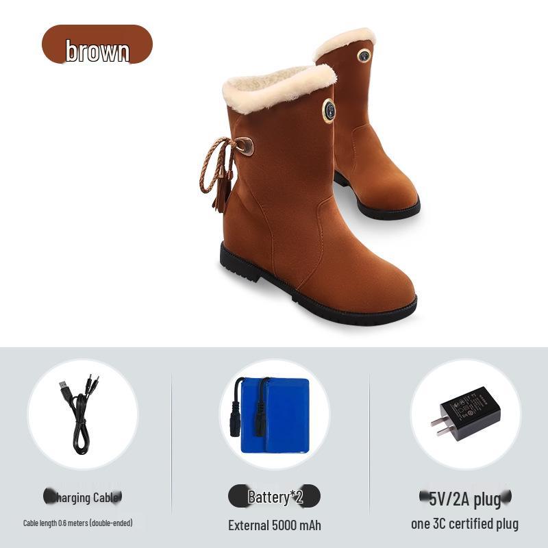 Far-Infrared Heated Winter Boots - Anti-Frostbite Velvet Warmth Outdoor Long Shoes 35
Far-Infrared Heated Winter Boots - Anti-Frostbite Velvet Warmth Outdoor Long Shoes 35
