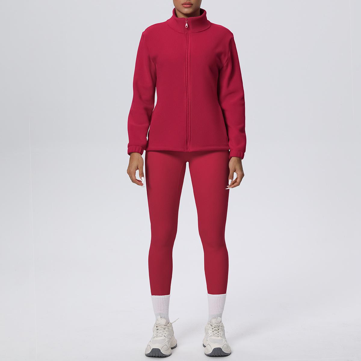 Velvet-Lined Outdoor Jacket & High-Waisted Yoga Pants Fitness Set Jacket + Pants Set - Sakura Pink
Velvet-Lined Outdoor Jacket & High-Waisted Yoga Pants Fitness Set Jacket + Pants Set - Sakura Pink