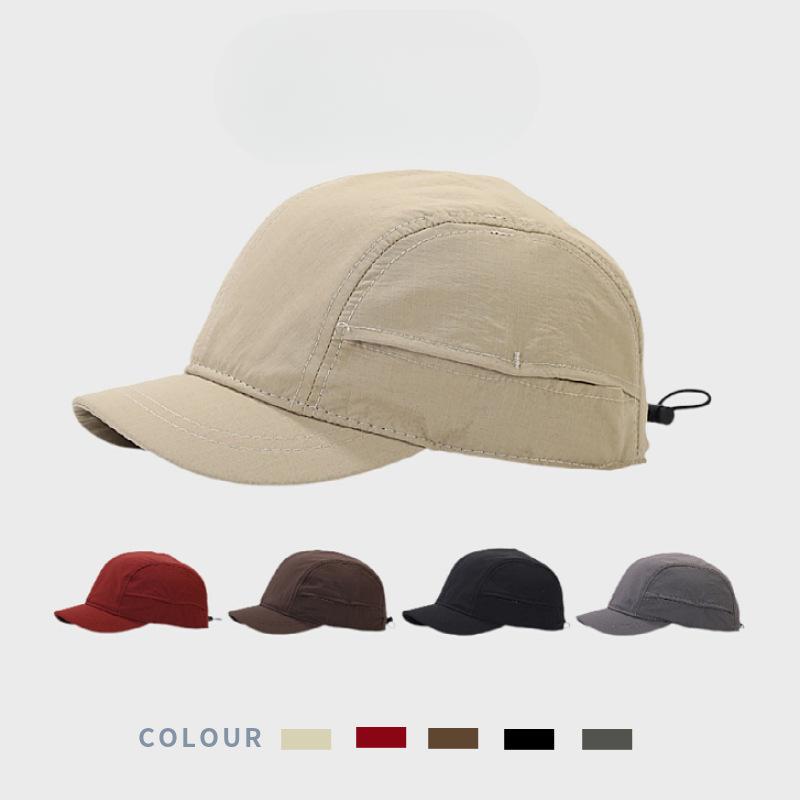 Summer Short brimmed Baseball Cap Retro Soft Top Solid Color Quick drying Baseball Cap Men and Women Big Head Circumference Sun Protection Sun Hat 54-59CM
Summer Short brimmed Baseball Cap Retro Soft Top Solid Color Quick drying Baseball Cap Men and Women Big Head Circumference Sun Protection Sun Hat 54-59CM