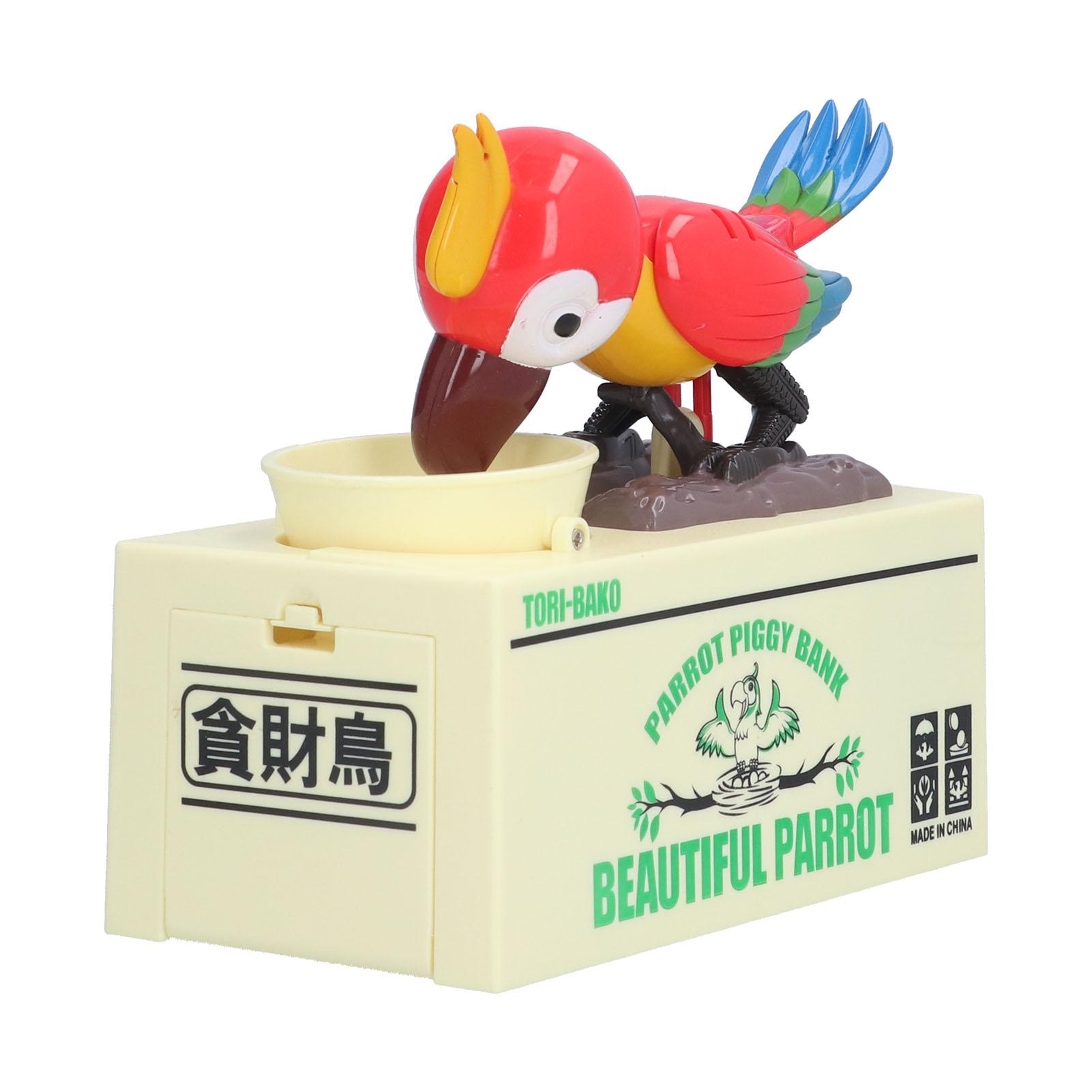 Электрическая копилка Пластиковая копилка в форме попугая Хранение монет Питание от батареек Прочная коробка для экономии денег для детей
Электрическая копилка Пластиковая копилка в форме попугая Хранение монет Питание от батареек Прочная коробка для экономии денег для детей