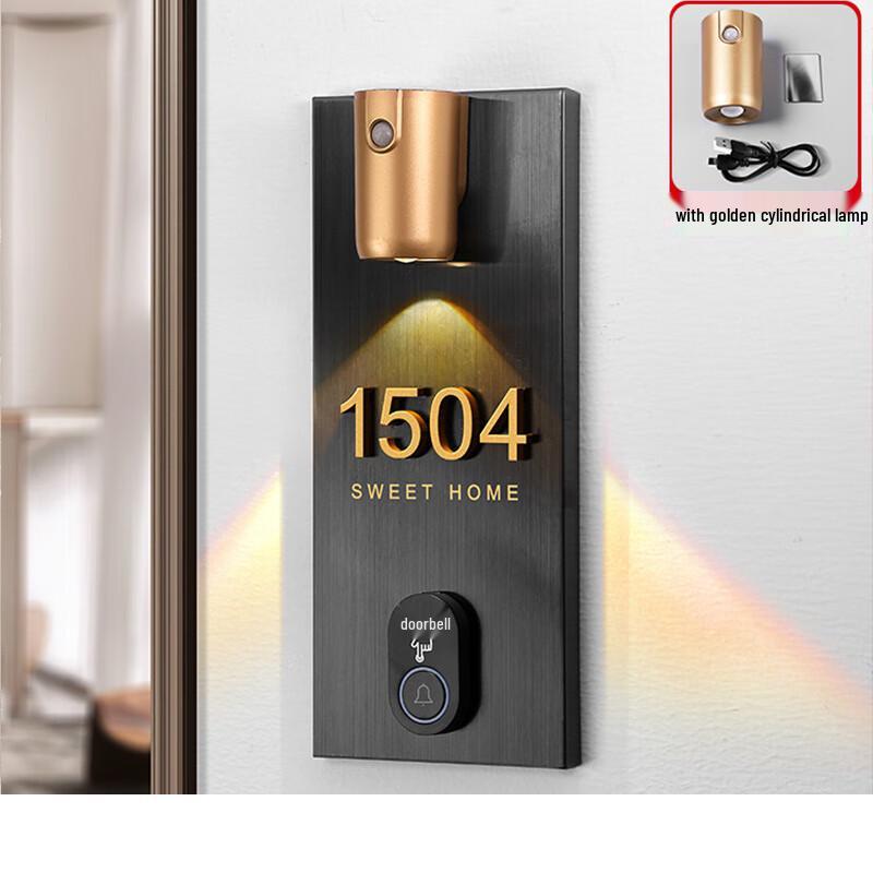 Stainless Steel Door Number Plate with Battery Doorbell
Stainless Steel Door Number Plate with Battery Doorbell