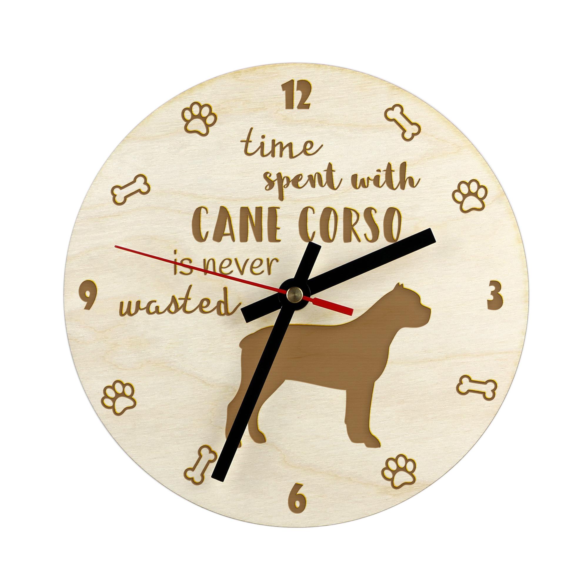 Cane Corso, Italian Cane Corso - clock with dog, wooden clock with engraving, personalised clock by Art-Dog
Cane Corso, Italian Cane Corso - clock with dog, wooden clock with engraving, personalised clock by Art-Dog