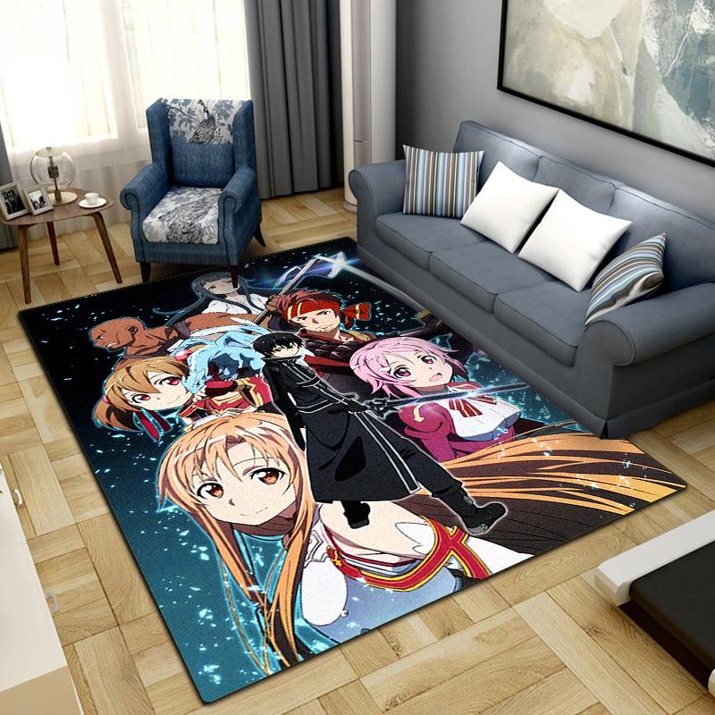 Sword Art Online Rug Carpet Large Area Rug Non Slip Washable Floor Mat Gamer Room Bedroom Home Decor 87 60x90cm
Sword Art Online Rug Carpet Large Area Rug Non Slip Washable Floor Mat Gamer Room Bedroom Home Decor 87 60x90cm