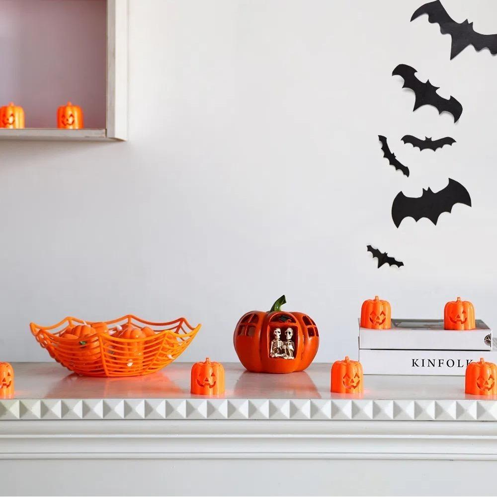 Plastic Halloween Jack-O-Lantern Luminous LED Night Light Indoor Garden Pumpkin Lantern Women style1
Plastic Halloween Jack-O-Lantern Luminous LED Night Light Indoor Garden Pumpkin Lantern Women style1