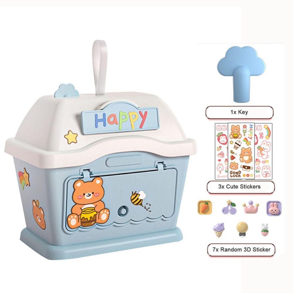 Копилка PP с замком-ключом, копилка для монет, креативная копилка для монет, подарок детям blue-style1
Копилка PP с замком-ключом, копилка для монет, креативная копилка для монет, подарок детям blue-style1