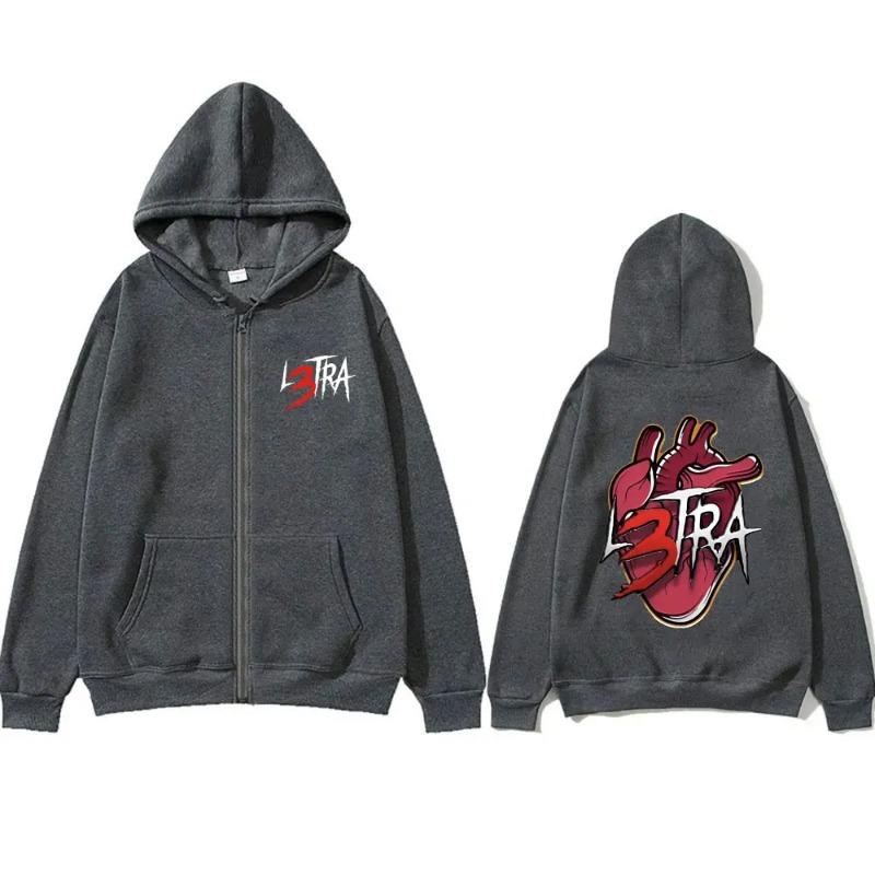 Rapper Luar La L L3TRA Album Graphic Zipper Hoodie Male Hip Hop Oversized Jacket Coat Women Fashion Zip Up Sweatshirt Hoodies & Sweatshirts Women’s XL темно-сірий
Rapper Luar La L L3TRA Album Graphic Zipper Hoodie Male Hip Hop Oversized Jacket Coat Women Fashion Zip Up Sweatshirt Hoodies & Sweatshirts Women’s XL темно-сірий