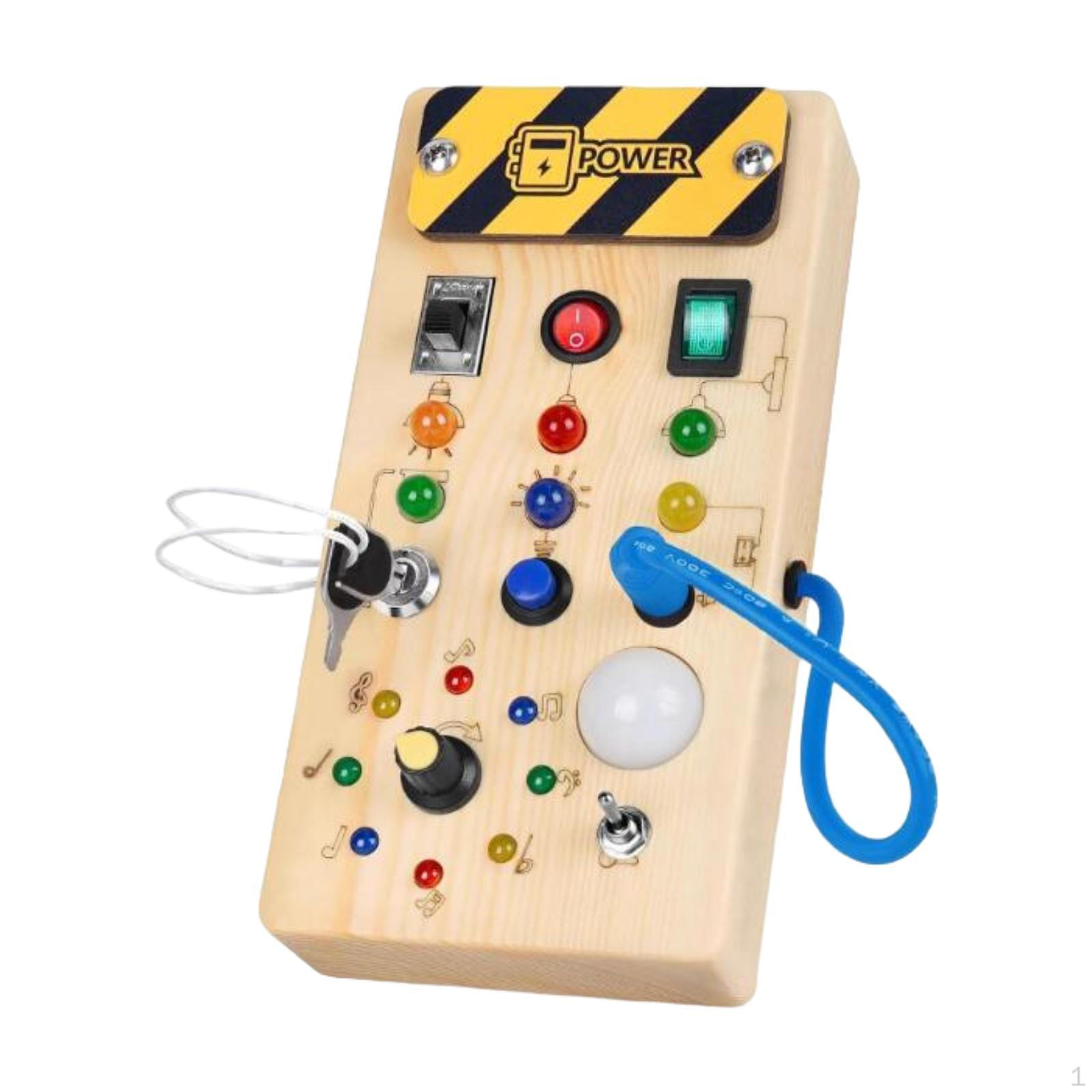 Wooden Busy Board with Light, Sensory Toy, Educational Montessori Toy for Children 3 4 Year Old up
Wooden Busy Board with Light, Sensory Toy, Educational Montessori Toy for Children 3 4 Year Old up