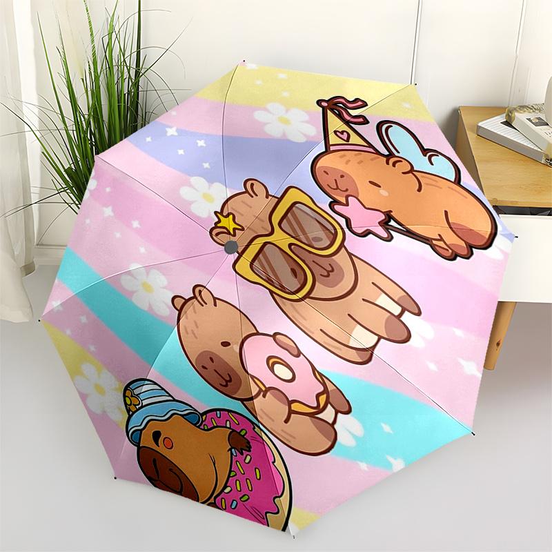 Capybara Themed Travel Umbrella-8 Ribs Automatic Opening and Closing, Portable Folding Design, Compact and Stylish Umbrella Suitable for Out
Capybara Themed Travel Umbrella-8 Ribs Automatic Opening and Closing, Portable Folding Design, Compact and Stylish Umbrella Suitable for Out