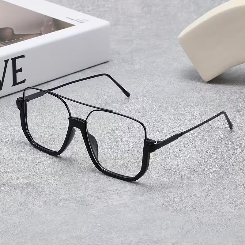 1PC Vintage Oversized Clear Glasses Fashion Square Shades For Women Men Trendy Popular Half Metal Frame Eyewear Daily Life чёрный
1PC Vintage Oversized Clear Glasses Fashion Square Shades For Women Men Trendy Popular Half Metal Frame Eyewear Daily Life чёрный