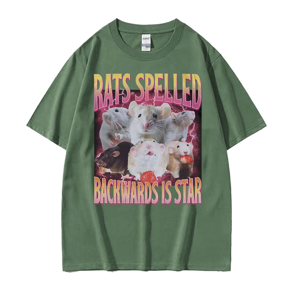 Funny Rats Spelled Backwards Is Star Printed Tshirts Fashion Short Sleeve T Shirt Unisex Women Casual Oversized Tshirt Streetwear 4XL
Funny Rats Spelled Backwards Is Star Printed Tshirts Fashion Short Sleeve T Shirt Unisex Women Casual Oversized Tshirt Streetwear 4XL