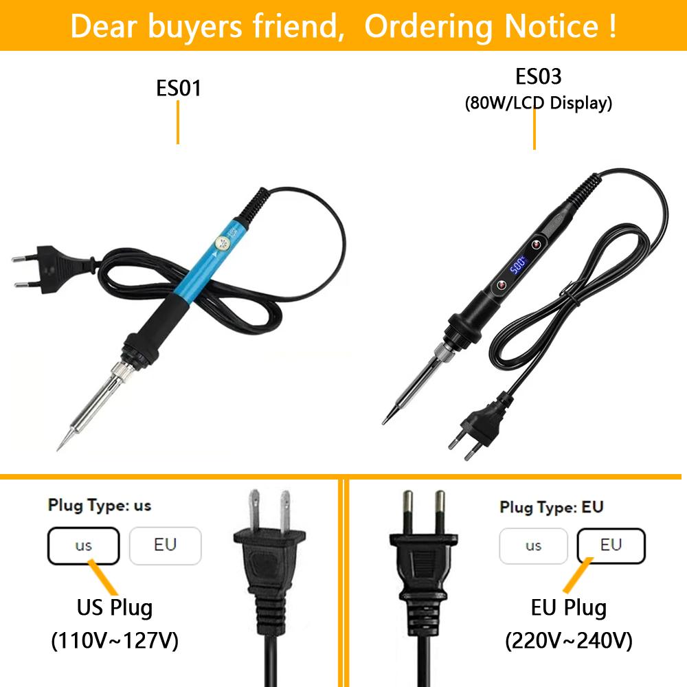 10-IN-1 Electric Soldering Iron NEW 60W Adjustable Temperature Replaceable Soldering Iron Head Soldering Iron Pen Welding Kit us
10-IN-1 Electric Soldering Iron NEW 60W Adjustable Temperature Replaceable Soldering Iron Head Soldering Iron Pen Welding Kit us
