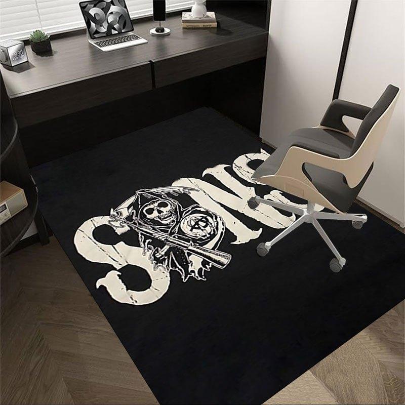 1pc Sons of Anarchy themed Office Carpet Chair Mats - durable polyester rug for home theater, office, dorm room decor - tA48 60cm by 90cm
1pc Sons of Anarchy themed Office Carpet Chair Mats - durable polyester rug for home theater, office, dorm room decor - tA48 60cm by 90cm