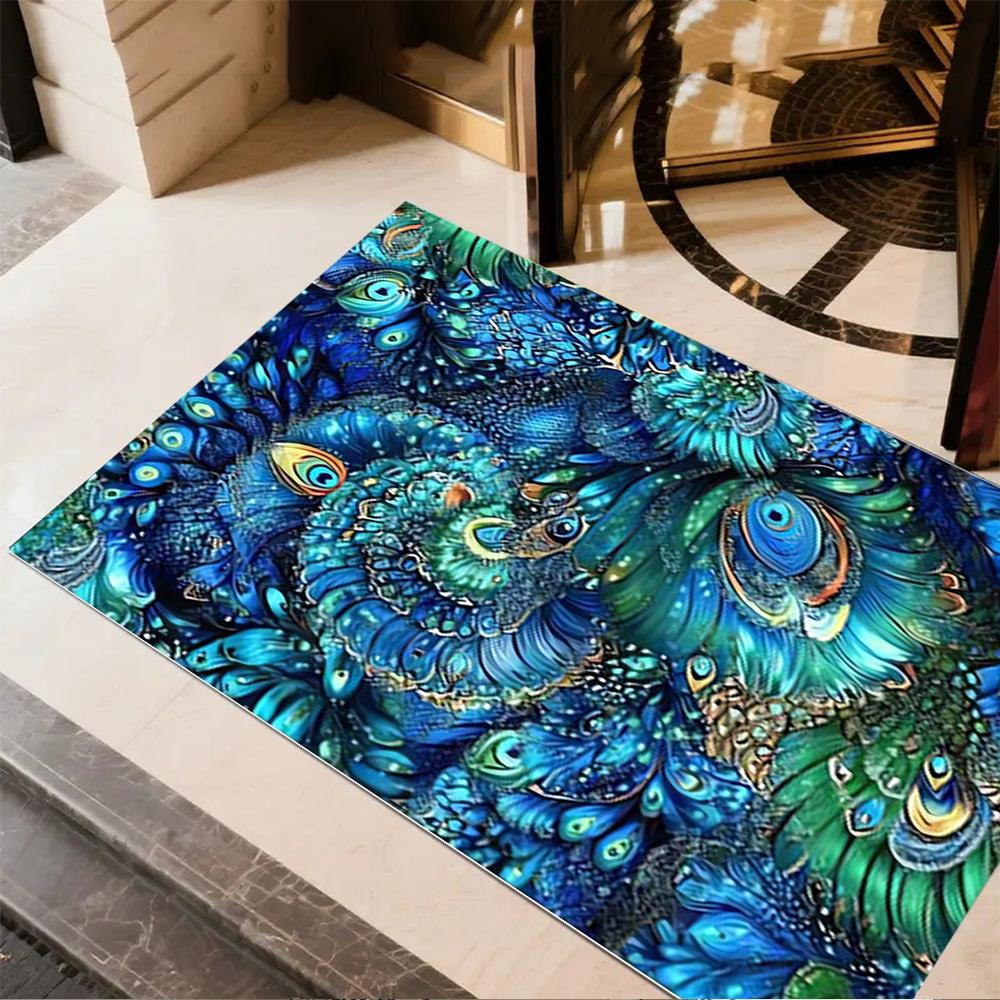 1pc Home Carpet Peacock and Flowers Non-Slip Design for Office Decor Living Room Bedroom Gift 40cmx60cm
1pc Home Carpet Peacock and Flowers Non-Slip Design for Office Decor Living Room Bedroom Gift 40cmx60cm