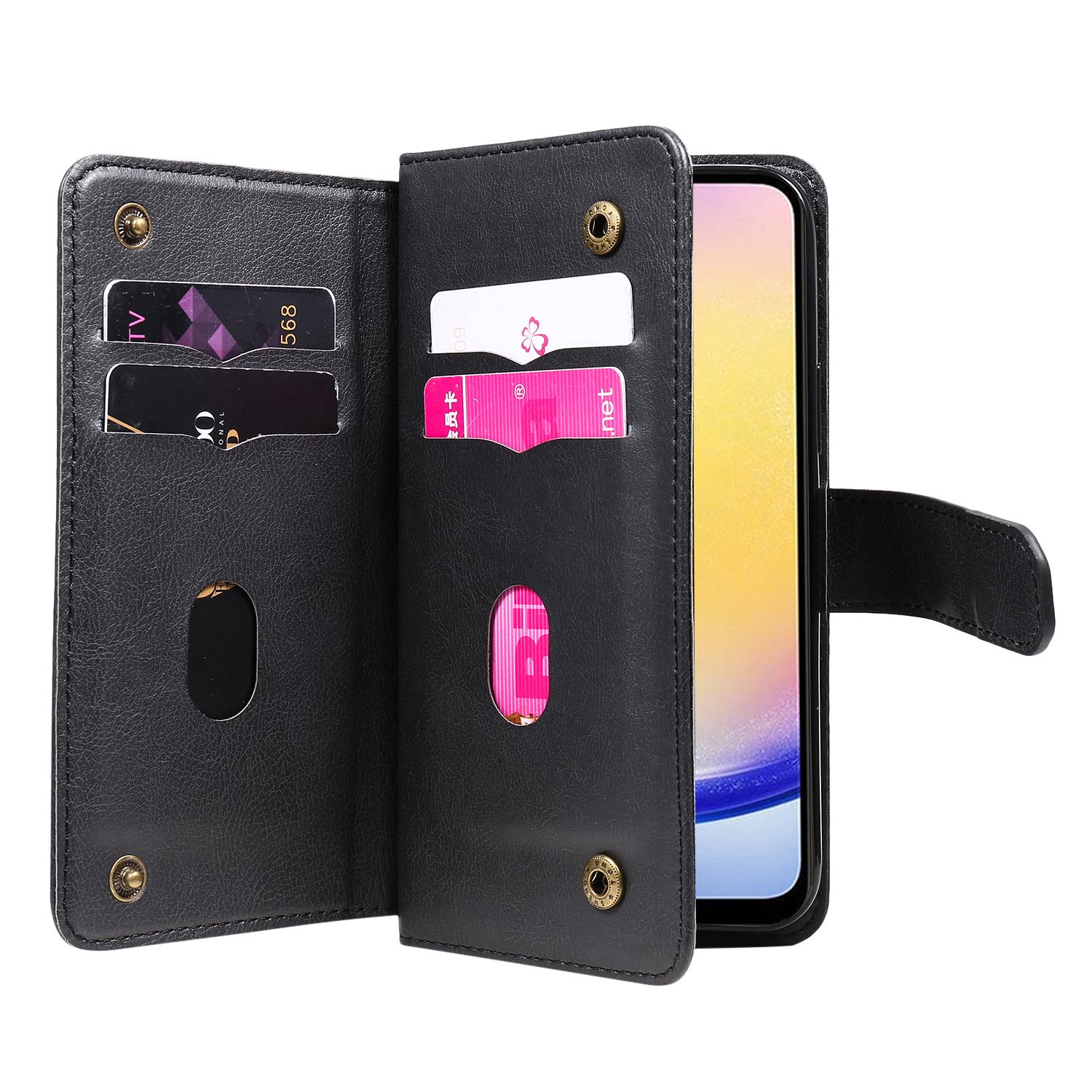 For Samsung Galaxy A25 5G (Global) Leather Case with 10 Card Holder Phone Cover Stand Black
For Samsung Galaxy A25 5G (Global) Leather Case with 10 Card Holder Phone Cover Stand Black