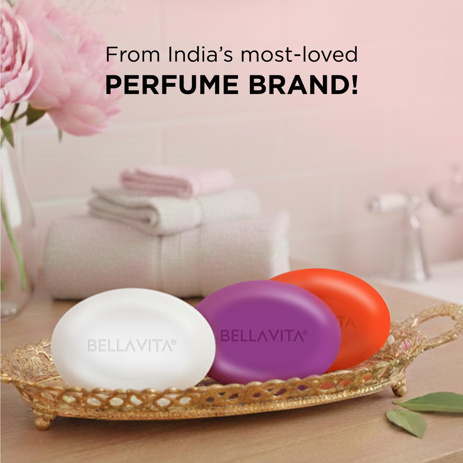 Perfume Bathing Soap Bar for Women 3 x 100Gm with Pure Glycerin for Glowing Skin | Date, Glam and White Oud | Paraben and SLS Free
Perfume Bathing Soap Bar for Women 3 x 100Gm with Pure Glycerin for Glowing Skin | Date, Glam and White Oud | Paraben and SLS Free