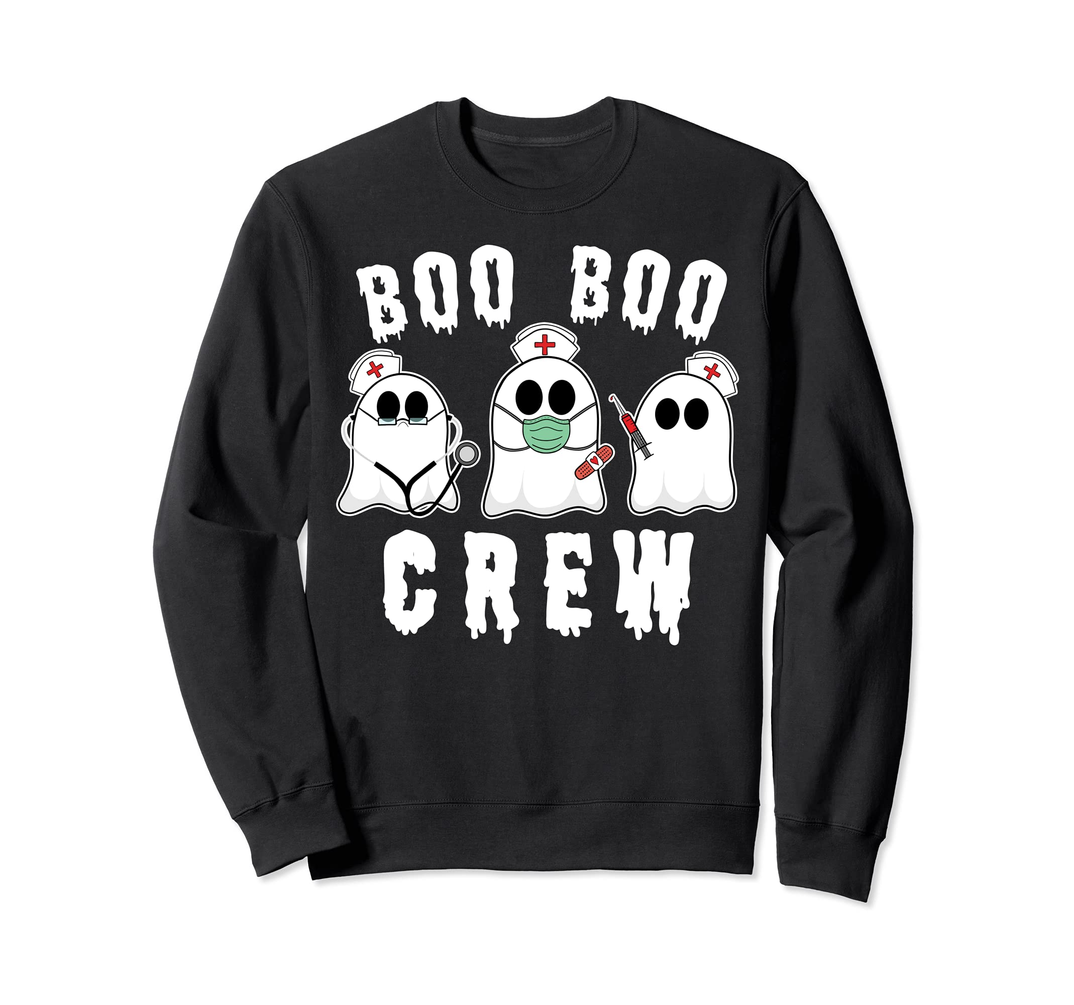 Boo Boo Crew забавный костюм медсестры-призрака на Хэллоуин подарочный свитшот чёрный
Boo Boo Crew забавный костюм медсестры-призрака на Хэллоуин подарочный свитшот чёрный
