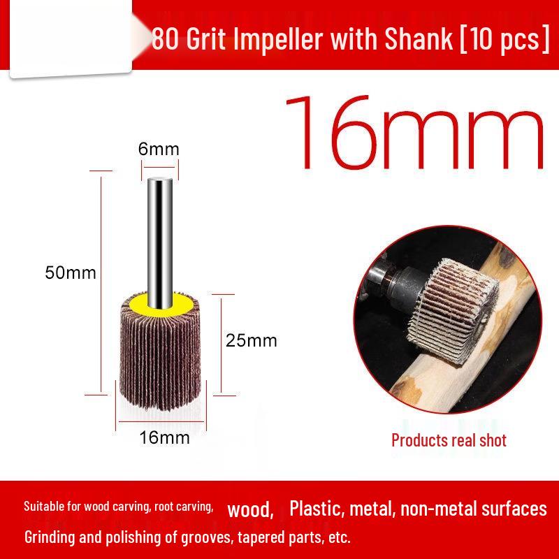 Electric Grinder Mini Sanding Flap Wheel Bit Set
Electric Grinder Mini Sanding Flap Wheel Bit Set