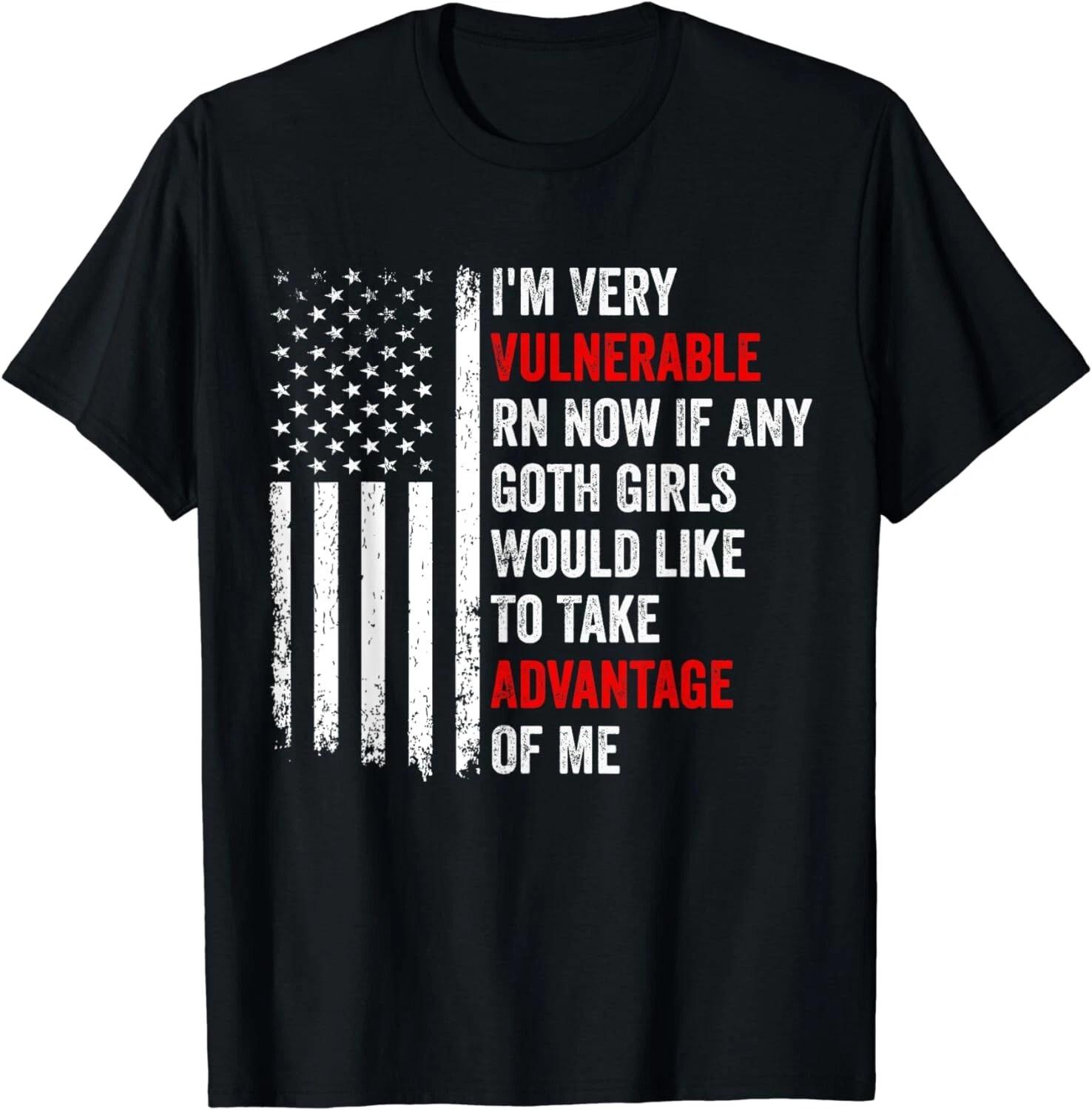 I m Very Vulnerable Rn Goth Girls Humorous Saying Gift Unisex T-Shirt 4XL
I m Very Vulnerable Rn Goth Girls Humorous Saying Gift Unisex T-Shirt 4XL