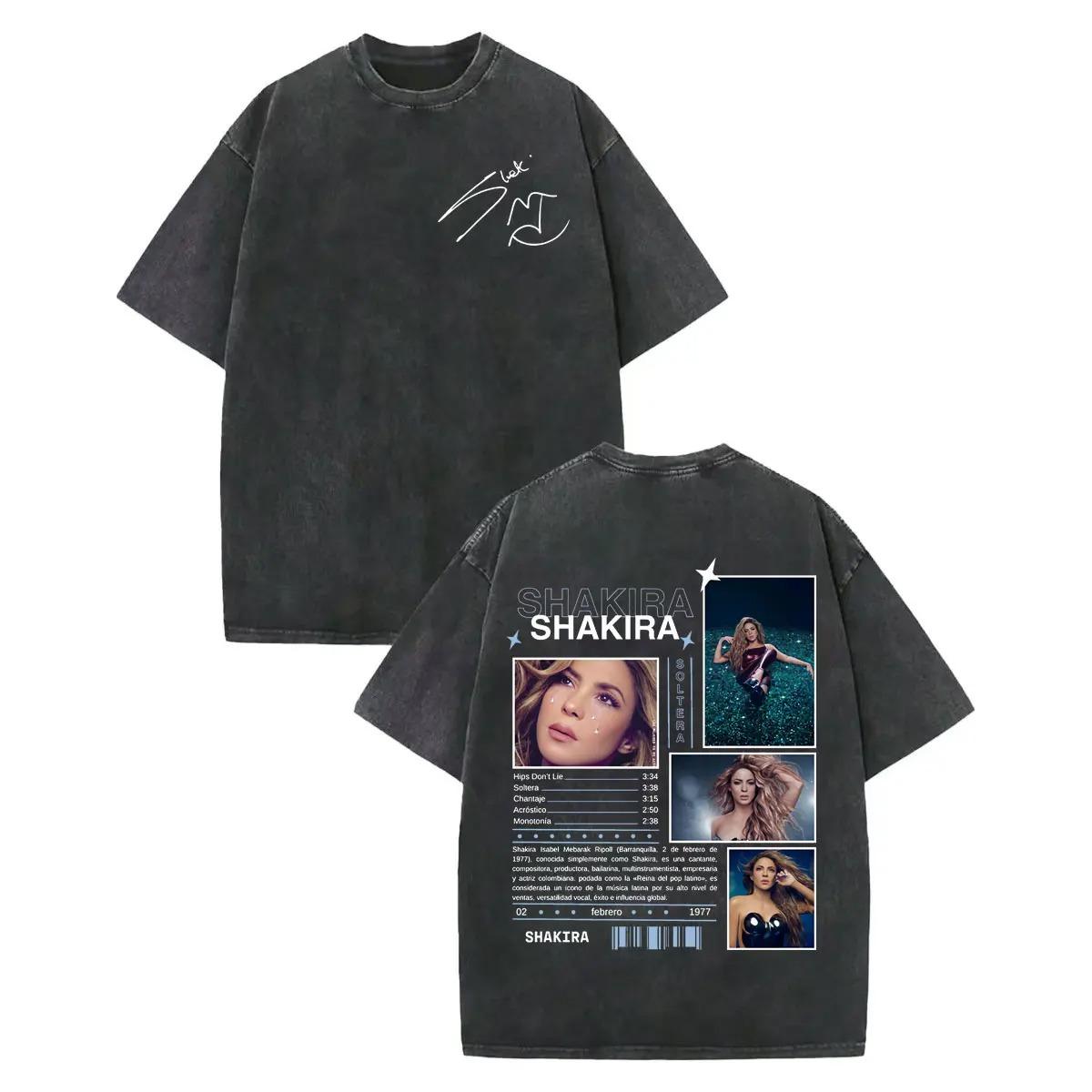 Vintage Washed Shakira Graphic T Shirts Unisex Women Clothing Fashion Aesthetic Tshirts High Quality Cotton Short Sleeve Tshirt S
Vintage Washed Shakira Graphic T Shirts Unisex Women Clothing Fashion Aesthetic Tshirts High Quality Cotton Short Sleeve Tshirt S