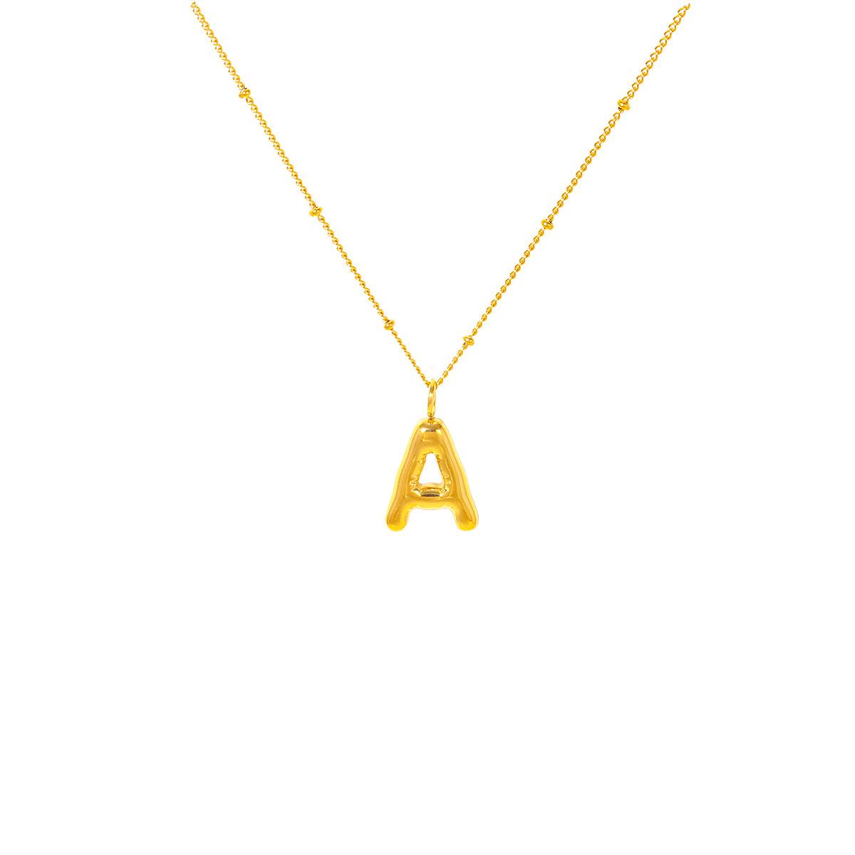 CARLIDANA Chunky 18k Gold Plated Bubble Letter Pendant Necklace Large Hollow PVD Gold Plated Initial Letter Necklace for Women N золотий
CARLIDANA Chunky 18k Gold Plated Bubble Letter Pendant Necklace Large Hollow PVD Gold Plated Initial Letter Necklace for Women N золотий