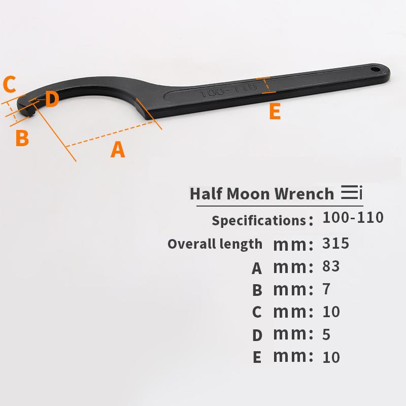 1pcs Round Nut Hook Spanner Mill Holder Half Moon Wrench 22-26 34-36 38-42 45-52 55-62 85-105 90-95 165-170
1pcs Round Nut Hook Spanner Mill Holder Half Moon Wrench 22-26 34-36 38-42 45-52 55-62 85-105 90-95 165-170
