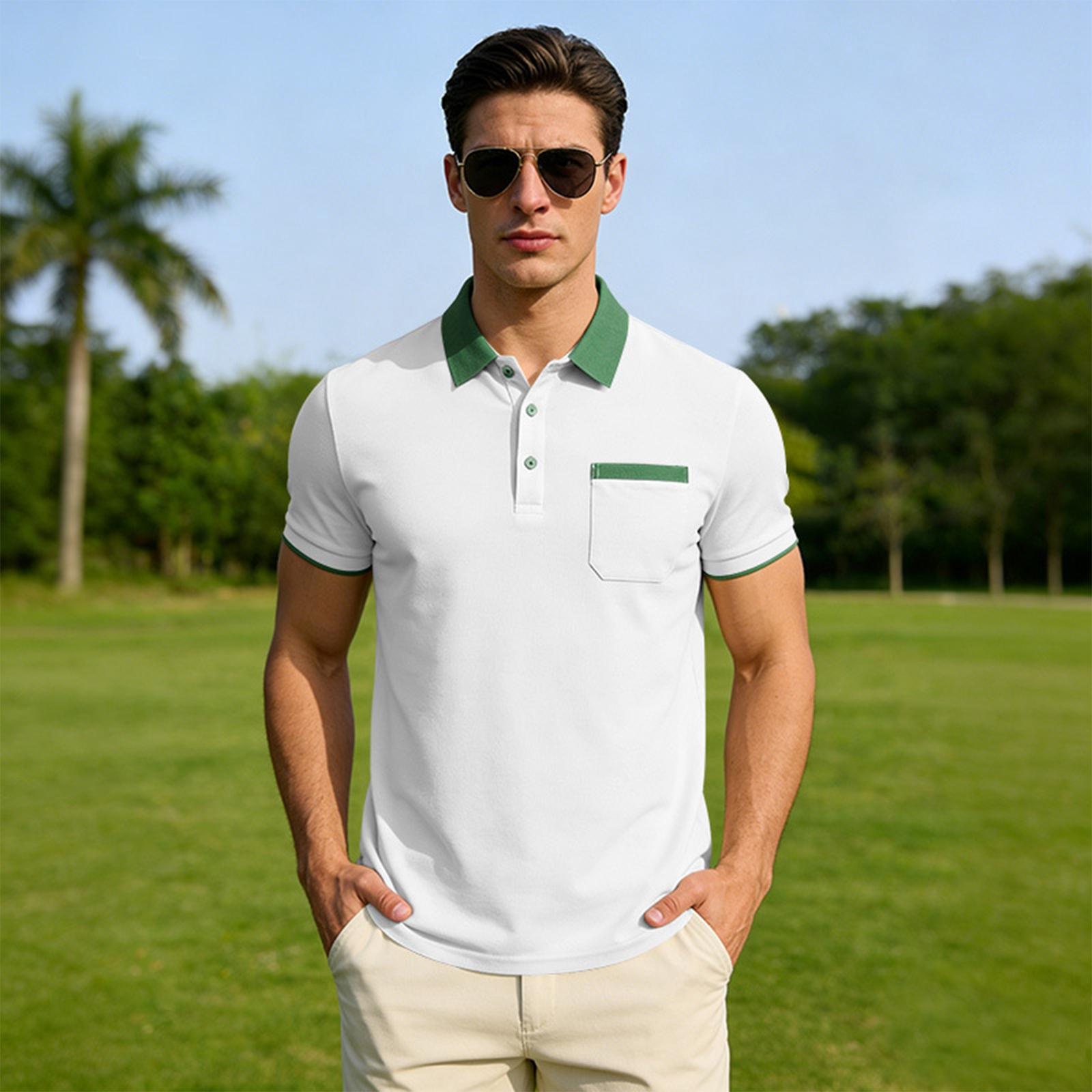 Men s Collared Contrast-colored Short-sleeved Shirt XXL білий
Men s Collared Contrast-colored Short-sleeved Shirt XXL білий
