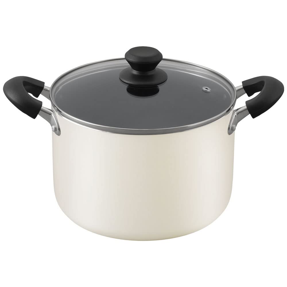 Iris Ohyama 22cm Deep Pot, Gas/IH Compatible, with Lid, Diamond Coating, Long-lasting, Non-stick, Easy to Clean, DIS-P22D White
Iris Ohyama 22cm Deep Pot, Gas/IH Compatible, with Lid, Diamond Coating, Long-lasting, Non-stick, Easy to Clean, DIS-P22D White