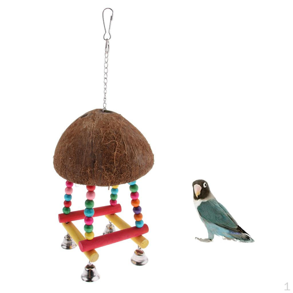Coconut Shell Parrot Bird Climbing Ladder Stand Holder Cage Chewing Toy
Coconut Shell Parrot Bird Climbing Ladder Stand Holder Cage Chewing Toy