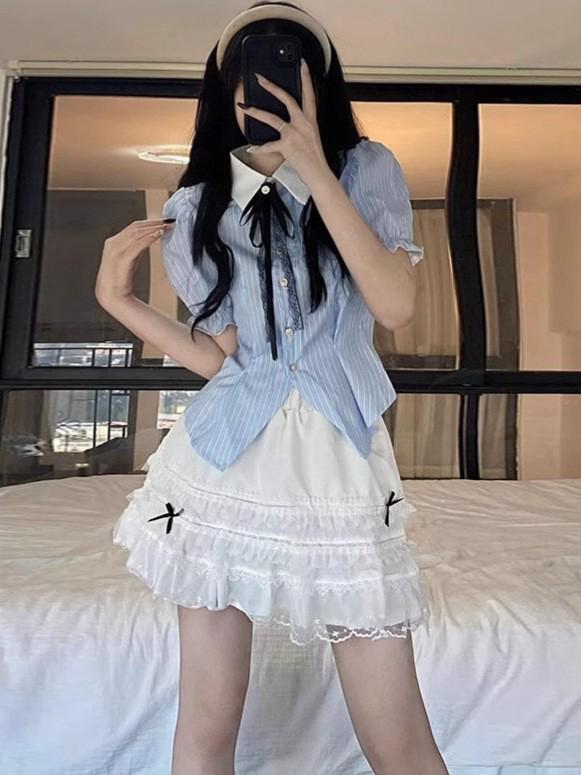 Sweet Creamy Puff Sleeve Top & Fluffy Skirt Women s Two-Piece Set - Summer Academy Style JK Uniform Medium
Sweet Creamy Puff Sleeve Top & Fluffy Skirt Women s Two-Piece Set - Summer Academy Style JK Uniform Medium