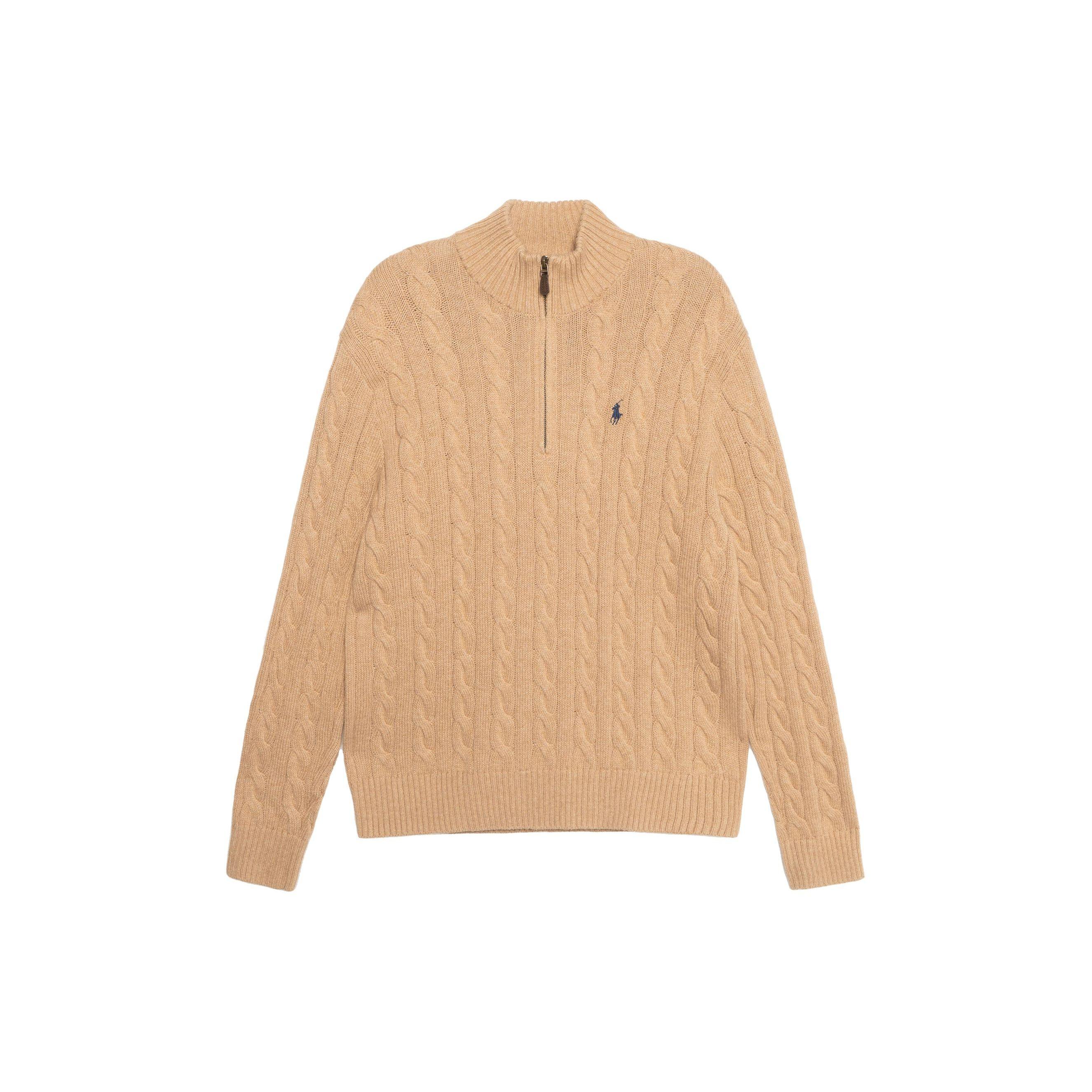 Polo Ralph Lauren Solid Cable Knit Half Zip Long Sleeve Sweeper Men sweater Khaki MNPOSWE16820593-200 XL
Polo Ralph Lauren Solid Cable Knit Half Zip Long Sleeve Sweeper Men sweater Khaki MNPOSWE16820593-200 XL