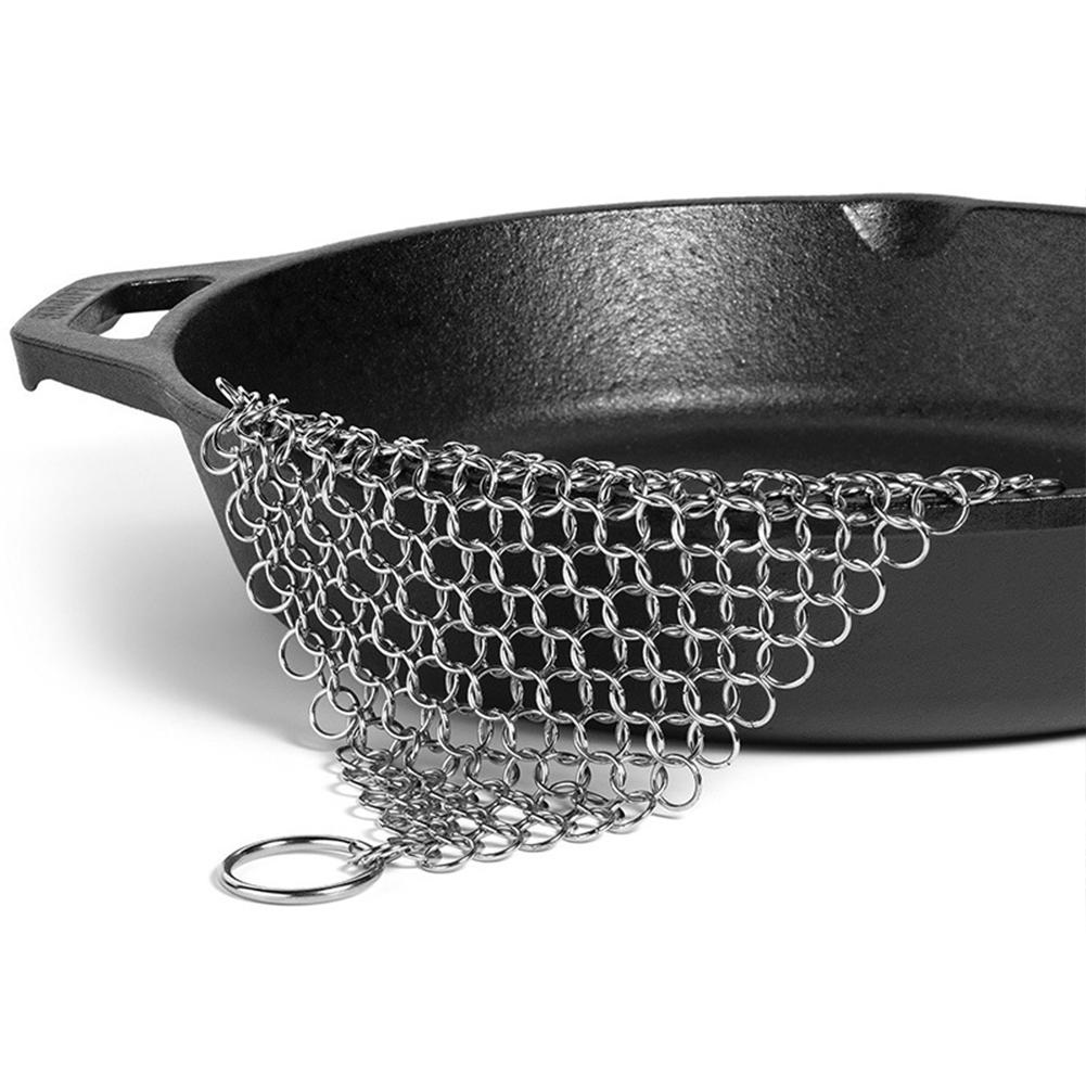316 Stainless Steel Cast Iron Cleaner Chain Mail Scrubber Brush Pan Net Home Cookware Kitchen Tool Clean Kitchen Small Items
316 Stainless Steel Cast Iron Cleaner Chain Mail Scrubber Brush Pan Net Home Cookware Kitchen Tool Clean Kitchen Small Items
