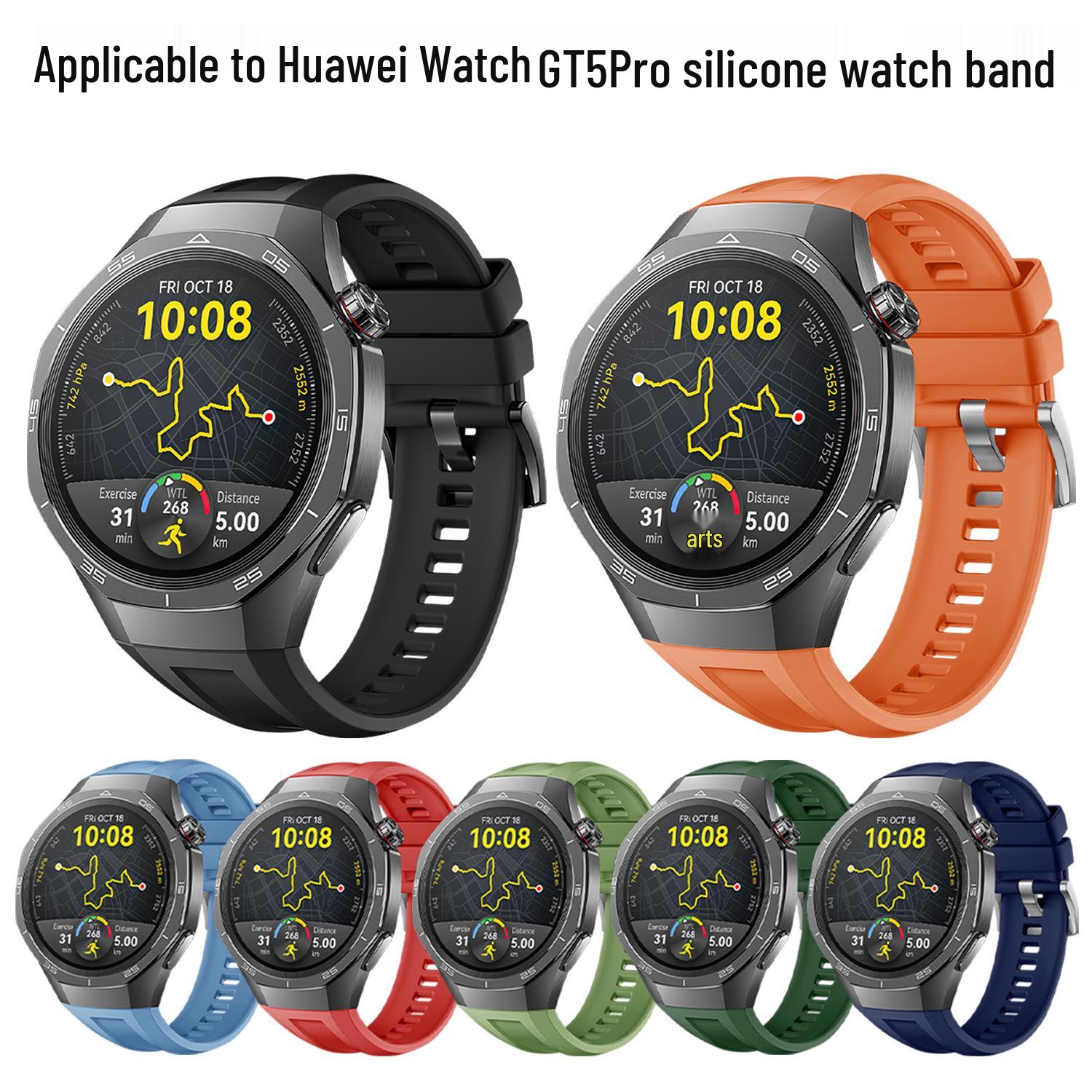 Compatible Silicone Strap for HUAWEI WATCH GT5 Pro - Sports Wristband 2# Starlight Gray
Compatible Silicone Strap for HUAWEI WATCH GT5 Pro - Sports Wristband 2# Starlight Gray