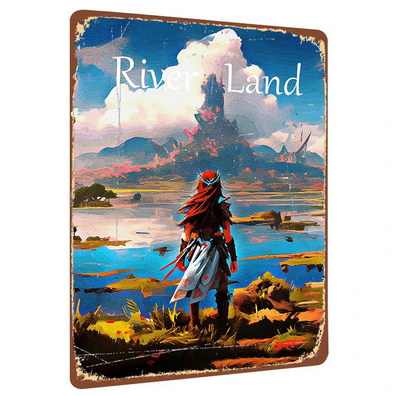 River Land Fantasy Art Metal Wall Decor Red Haired Warrior Landscape Painting Home Decoration 20x30cm(7.8x11.8inch)
River Land Fantasy Art Metal Wall Decor Red Haired Warrior Landscape Painting Home Decoration 20x30cm(7.8x11.8inch)