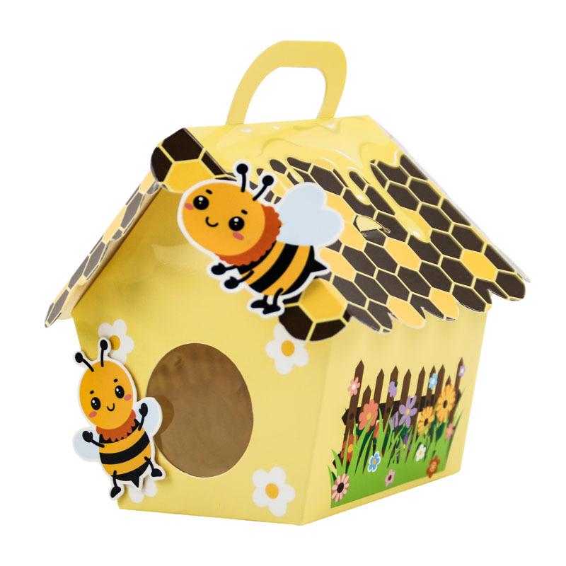 Candy Box, Full Moon, First Birthday Gift, Happy Candy Paper Box, Creative Trapezoidal Hand-Held Bee Candy Box
Candy Box, Full Moon, First Birthday Gift, Happy Candy Paper Box, Creative Trapezoidal Hand-Held Bee Candy Box
